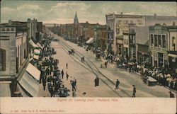 Eighth Street, Looking East Holland, MI Postcard Postcard Postcard