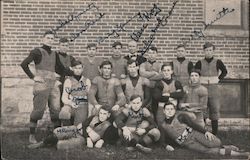 Football Team, 1908 Lisbon or Mt. Vernon High School Postcard