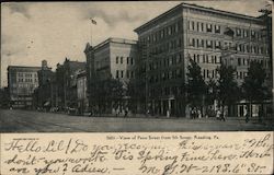 View of Penn Street From 5th Street Reading, PA Postcard Postcard Postcard