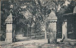 The Gate, Wellesley College, Wellesley, Mass Postcard