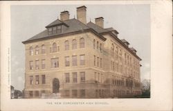 The New Dorchester High School Massachusetts Postcard Postcard Postcard