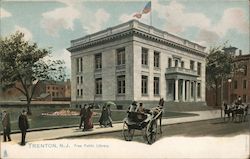 Free Public Library Postcard