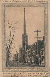 St. Mary's Church, N. Warren Street Trenton, NJ Postcard Postcard Postcard