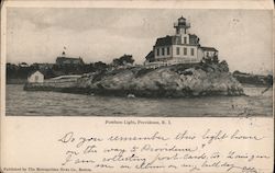 Pomham Lighthouse Providence, RI Postcard Postcard Postcard