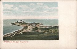 Light House Point Watch Hill, RI Postcard Postcard Postcard