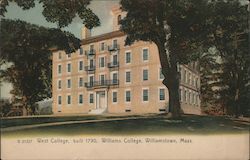 West College - Built 1790 - Williams College Williamstown, MA Postcard Postcard Postcard