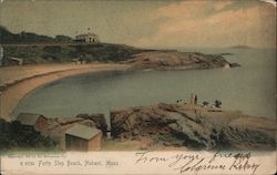 Forty Step Beach Nahant, MA Postcard Postcard Postcard