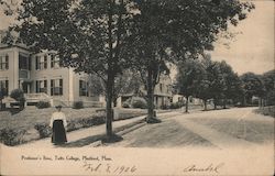 Professor's Row, Tults College Postcard