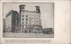 Hearst Building after the fire San Francisco, CA Postcard Postcard Postcard