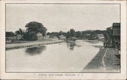 Canal and Locks Newark, NY Postcard Postcard Postcard