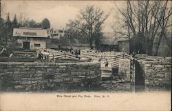 Erie Canal and Dry Dock Ilion, NY Postcard Postcard Postcard