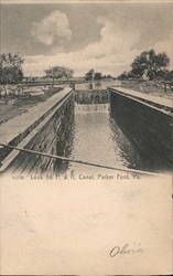 Lock 56 P. & R. Canal Postcard