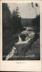 Scenic River in Portage, N.Y. Postcard