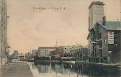 View of Erie Canal Utica, NY Postcard Postcard Postcard