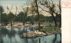 Lake In Allegheny Park Pittsburgh, PA Postcard Postcard Postcard