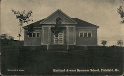 Hartland Avenue Grammar School Pittsfield, ME Postcard Postcard Postcard