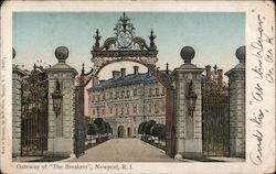 Gateway of "The Breakers" Postcard