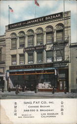 Sing Fat Co. - Chinese and Japanese Bazaar Postcard