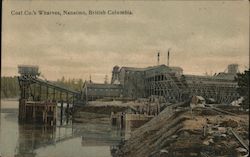 Coal Company's Wharves Nanimo, BC Canada British Columbia Postcard Postcard Postcard