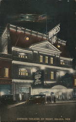 Empress Theatre By Night Omaha, NE Postcard Postcard Postcard