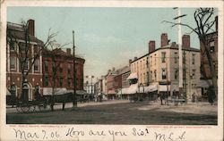 Public Square Portsmouth, NH Postcard Postcard Postcard