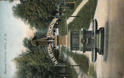 Memorial Fountain Postcard