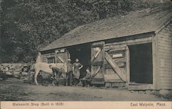 Blacksmith Shop (Built in 1828) Postcard