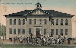 East Jordan School Bingham Junction Postcard