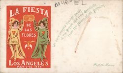 La Fiesta De Las Flores May 7-12, 1909 Postcard