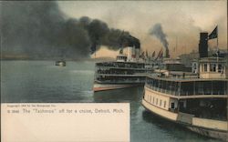 The "Tashimo" off for a Cruise Postcard