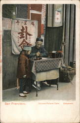 Chinese Fortune Teller - Business Ruined by Earthquake and Fire San Francisco, CA Postcard Postcard Postcard