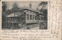 The Temple Lake Pleasant, MA Postcard Postcard Postcard