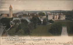 Birds Eye View of the Campus, Cornell University Postcard