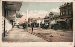 A Business Street Postcard