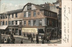 Old Corner Book Store, Washington and School Streets Boston, MA Postcard Postcard Postcard