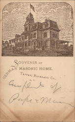 German Masonic Home Postcard