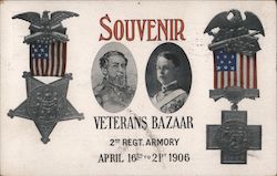 Souvenir Veterans Bazaar 2nd Regt. Armory Postcard