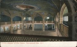 Interior of New Casino Postcard