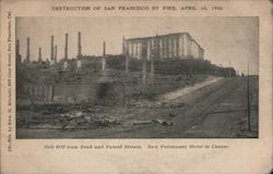 Destruction of San Fransisco by Fire, April 18, 1906 Postcard