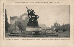 Destruction of San Francisco by Fire - April 18, 1906 Postcard