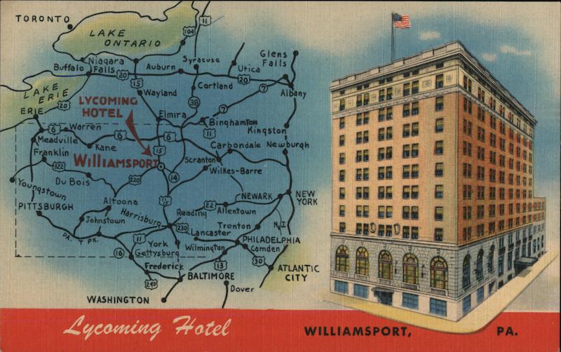 Lycoming Hotel Williamsport Pennsylvania