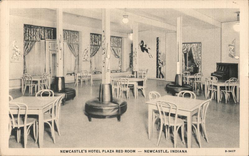 Newcastle's Hotel Plaza Red room Indiana