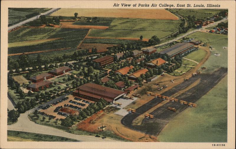 Air view of Parks Air College, East St. Louis, Illinois