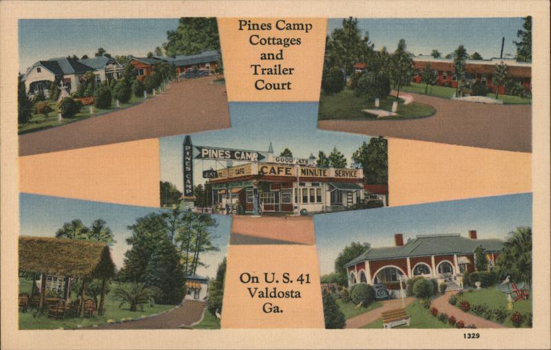 Pines Camp Cottages and Trailer Court Valdosta Georgia