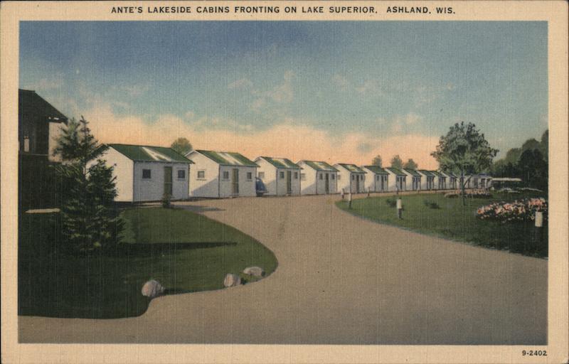 Ante's lakeside Cabins Fronting on Lake Superior Ashland Wisconsin