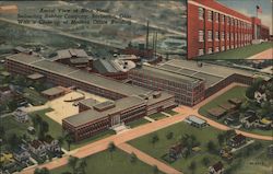 Aerial View of Main Plant, Seiberling Rubber Company Barberton, OH Postcard Postcard Postcard