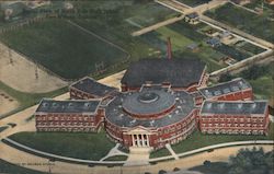 Aerial View of North Side High School Postcard