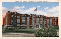Kokomo High School, E. Superior St Postcard
