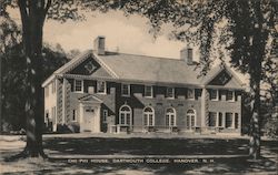 Chi Phi House, Dartmouth College Postcard