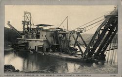 One of the Largest Gold Dredges in the World Postcard